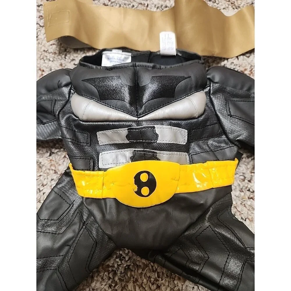Build A Bear,  Batman body suit with Gold Sash